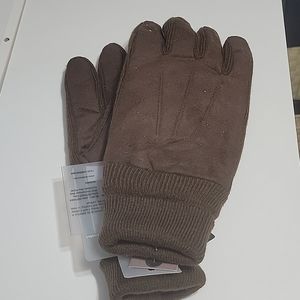 Thinsulate Platine Brown Gloves NWT